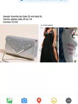 Vendo Vestido De Gala, Tennis Y Cartera