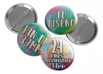 24 Pines Prendedores Personalizados - Pin De Chapa De 38mm