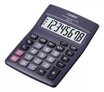 Calculadora De Escritorio Casio Mw-8v Color Negro