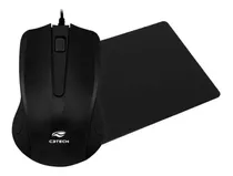 Mouse Para Computador Notebook Com Fio Usb E Mousepad