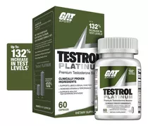 Gat Testrol Platinum 60 Tabletas Booster Testosterona Sf Tt8 Sabor Sin Sabor