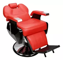 Sillon Silla Barbero Barberia Peluqueria Hidráulico Rojo