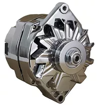 Rareelectrical New Chrome Chevy Alternator Compatible With 