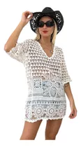 Camisola Blusa Remera Hindu Importada Bordada Encaje Broderi