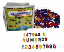 Brinquedo Educativo Sacola Alfanumérica 1000 Peças