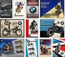 Poster Cartel Cafe Racer Moto Biker Bmw Vintage Bar Garage