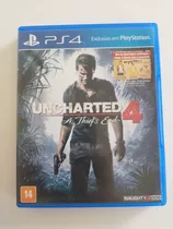 Jogo Uncharted 4: A Thief's End Ps4 Midia Fisica