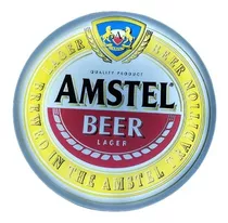 Chapita Luminosa Led Amstel Cerveza Beer Backlight Decorativ