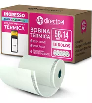 Directpel Bobina 58mm Para Ingresso Com Tarja Holográfica Cor Branco