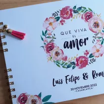 Libro De Firmas/ Buenos Recuerdos Matrimonio Mod. Florinda