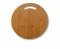 Tabla Picar Y Cortar Carne Verduras De Madera Circular 30 Cm