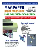 Papel Fotográfico C/ Imã  Formato A-4 Pct C/ 5 Unidades