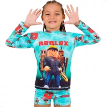 Conjunto Infantil Proteção Uv50 Menino Camisa Sunga Praia