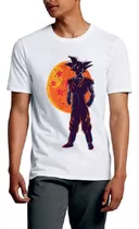 Polo Goku Dragon Ball Z Anime Blanco  / Talla 14 A L