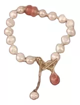 Pulsera Perlas Naturales Y Cuarzo Rosa, Joyería Fina