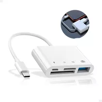 Adaptador Leitor Cartão Sd Tf Usb Para iPhone 13 14 11 X 8