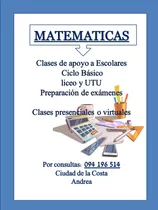 Clases Particulares De Matemáticas En Ciudad De La Costa 