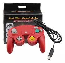 Controle Para Game Cube Nintendo Wii/u Switch Pc Vermelho