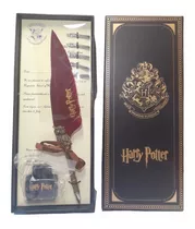 Set Pluma Gryffindor Harry Potter Con Tinta Excelente