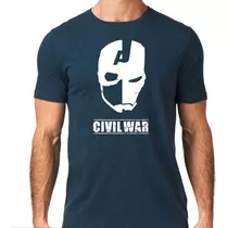 Remera Capitan America - Civil War - 100% Algodón