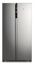 Geladeira Electrolux Side By Side Efficient Autosense (is4s) Cor Inox 110v