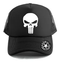 Gorras Trucker Punisher Logo Remeras Estampadas Canibal