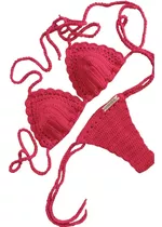 Bikini Tejido Al Crochet A Mano