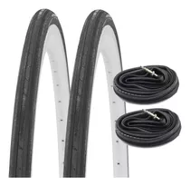 Kit X 2 Cubiertas Y Camaras Black Chain 700 X 23 Wanda Tyre