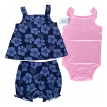 Trío Carters Nena Verano Set 3 Piezas Talle 24 Meses