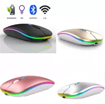 Mouse Gamer Sem Fio Recarregavel Usb Noteook Macbook Led Rgb