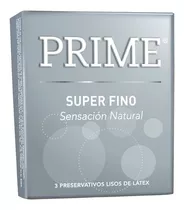 Preservativo Prime X 3 Super Fino Sensación Natural 