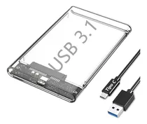 Cofre Case Para Disco Duro Usb C 3.1 Hdd Sdd Sata 2.5 Extern