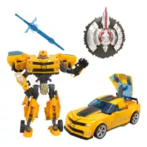 Boneco Robô Transformers C/ Espada Escudo Vira Carro Oferta