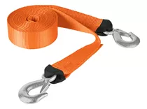 Correa Para Remolque Truper 5,8 Mt Con Ganchos Crem-2x58c Color Naranja