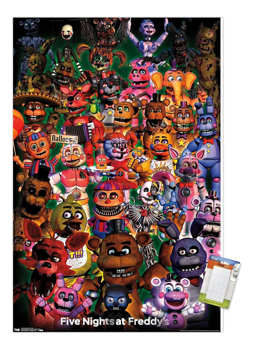 Poster Five Nights Freddy | Mercado Livre