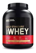 Suplemento En Polvo Optimum Nutrition  Proteína Gold Standard 100% Whey Proteína Sabor French Vanilla Crème En Pote De 2.27kg