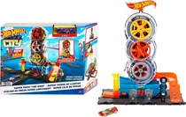 Pista Hot Wheels City Super Loja De Pneus Track Build Mattel