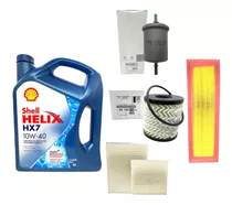 Kit Service Aceite 10w40 Shell Y Filtros Peugeot 208 1.6 N 