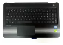 Palmrest C/teclado Iluminado Hp 15-au 15-aw 856035-001 Negro