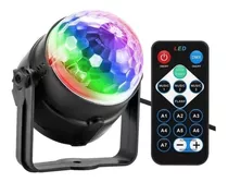 Luces De Colores Boliche Led Giratorio 3w Rgb Control Tbcin