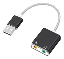 Tarjeta De Sonido7.1 Conector Usb A Audio Y Micrófono 3.5mm 