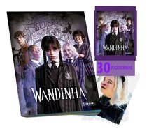 Kit Album Wandinha Addams + 30 Figurinhas Inspirado Na Série