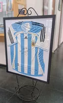 Camiseta Argentina Firmada Por Maradona. Certificado De Aute