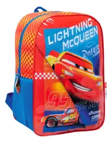 Mochila Wabro Cars Mc Queen Espalda Niños Escolar 16 In