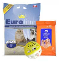 Arena Sanitaria Aglomerante Eurolitter 30kg + Stick