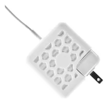 Protector De Silicon Para Cargador Macbook Negro / Blanco