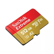 Cartao Memoria Sandisk Micro Sdxc Extreme A2 190mb/s 512gb