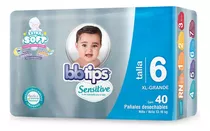 Pañales Bbtips Sensitive Etapa 6 Unisex Xg