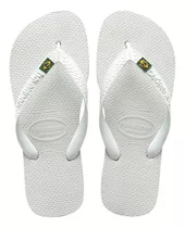 Chinelo Havaianas Brasil Brancas