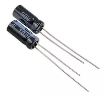 Capacitor Eletrolítico Radial 10uf 50v (lote Com 100 Peças)